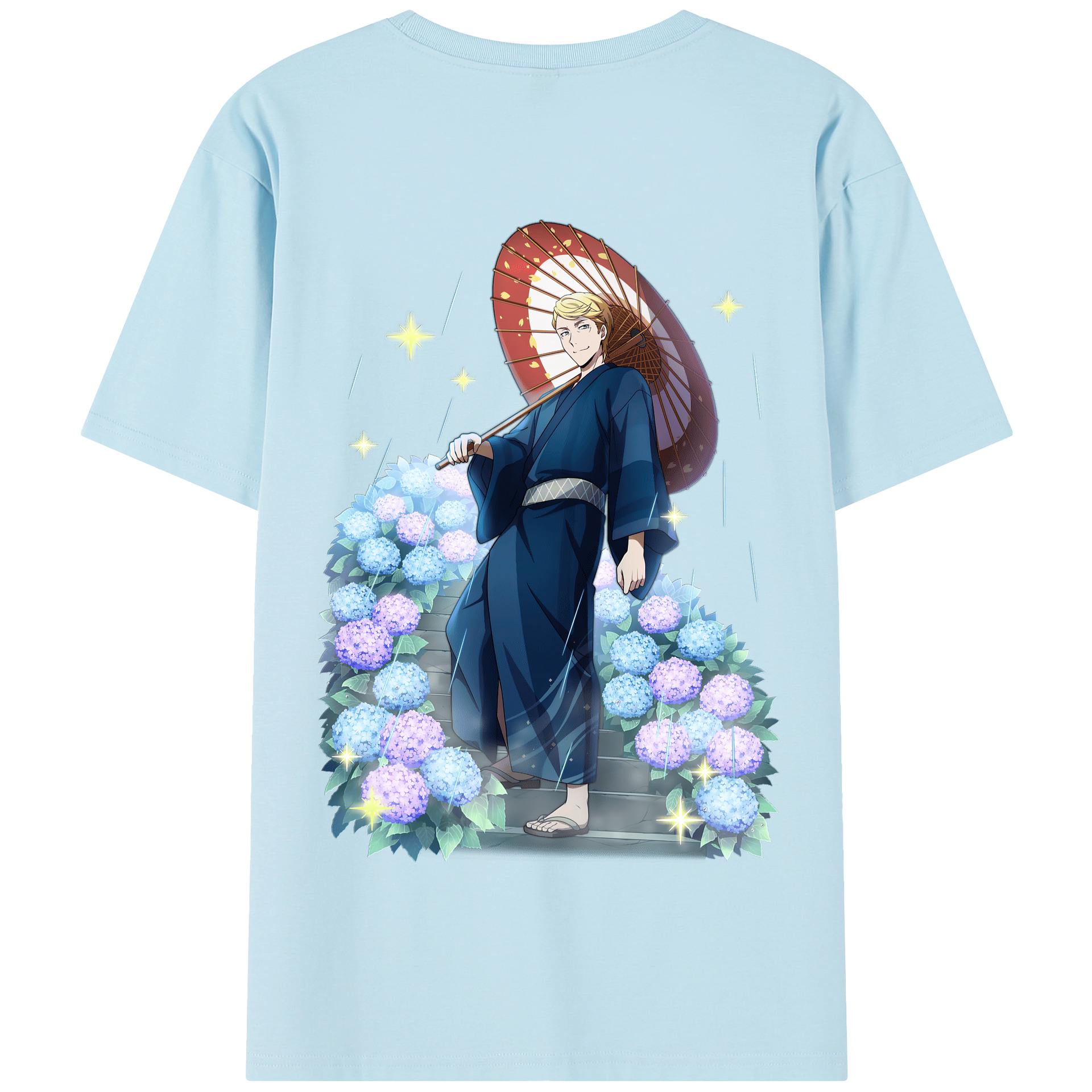 （画像用） 文豪ストレイドッグス Bungo Stray Dogs 綿100％半袖Tシャツ（背面プリント）
